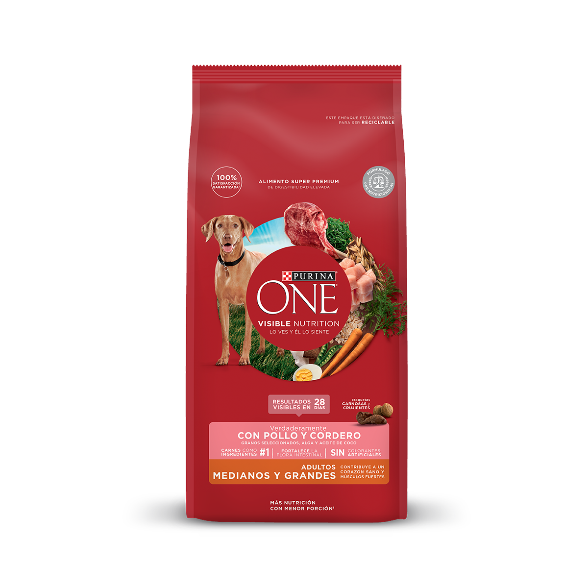 Purina One Pollo Y Cordero Perro Mediano Y Grande Purina One Chile Chile