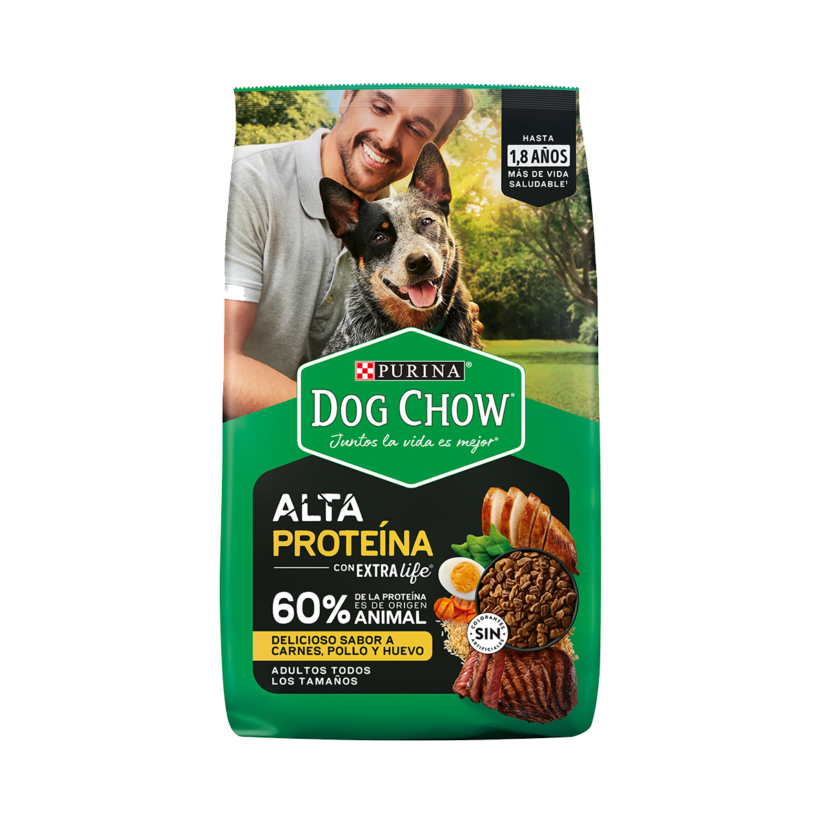 DOG CHOW® Adultos Todos los Tamaños Alta en Proteína 