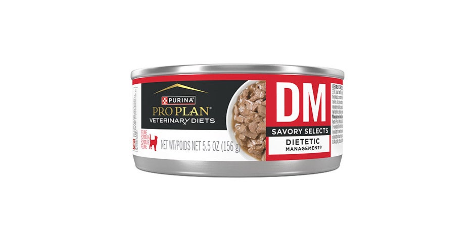 Lata de PRO PLAN® para manejo de diabetes. Suave con el sistema digestivo del gato e ideal para su nutrición.