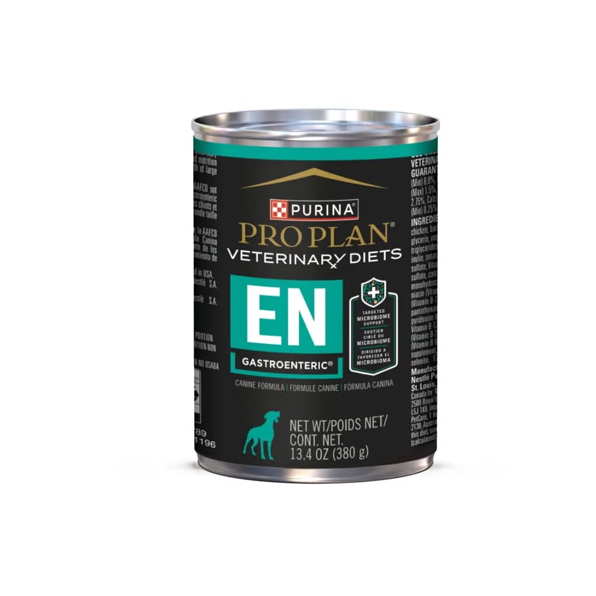 Alimento veterinario de textura húmeda para perros con sensibilidad digestiva.