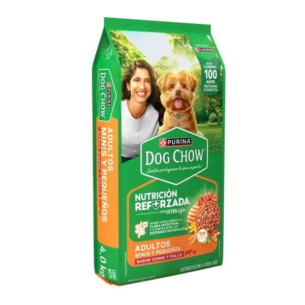 Alimento para perros adultos minis y pequeños de Dog Chow Nutrición Reforzada.
